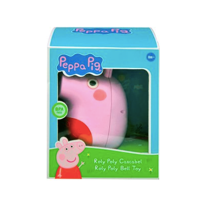 Peppa Pig – Tentetieso Infantil | Muñeco Bebe Balancín con Sonido | Juguete Educativo y Divertido para Bebés a partir de 6 Meses