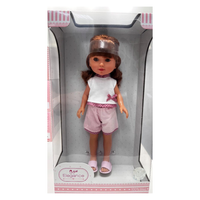 Muñeca Arias Elegance Martina con Pantalón Corto Rosa – Muñeca Bebé de 38 cm con Conjunto Elegante | Fabricada en España