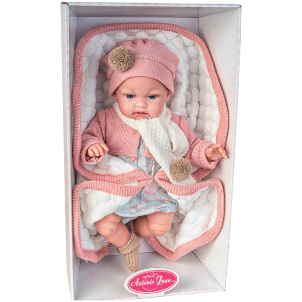 Recien Nacida Baby Toneta con Mantita 34cm. Antonio Juan 70049