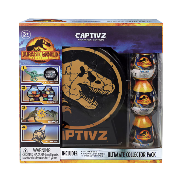 Maletin de Coleccionista con 3 Huevos Sorpresas Jurassic World