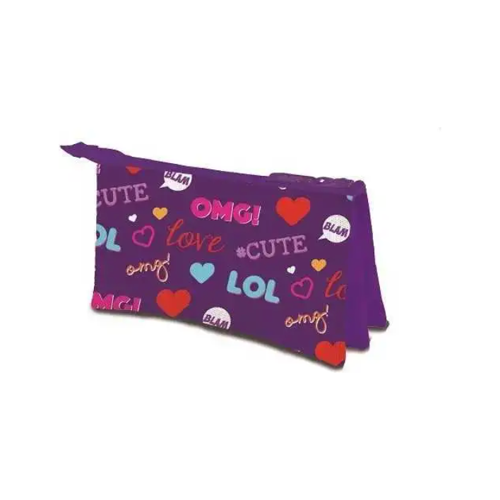 Portatodo Triple B4U Denim 21Cm Material Escolar