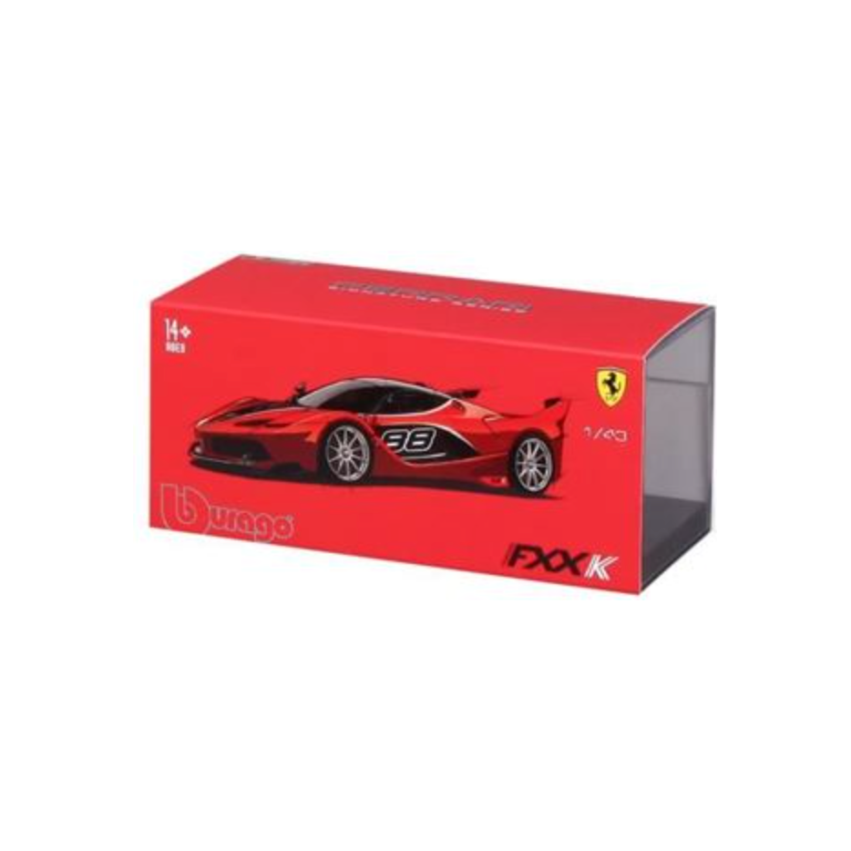 Bburago Ferrari FXX K Rojo 1:43 | Coche a Escala de Metal Fundido | Modelo Deportivo Coleccionable Oficial Ferrari