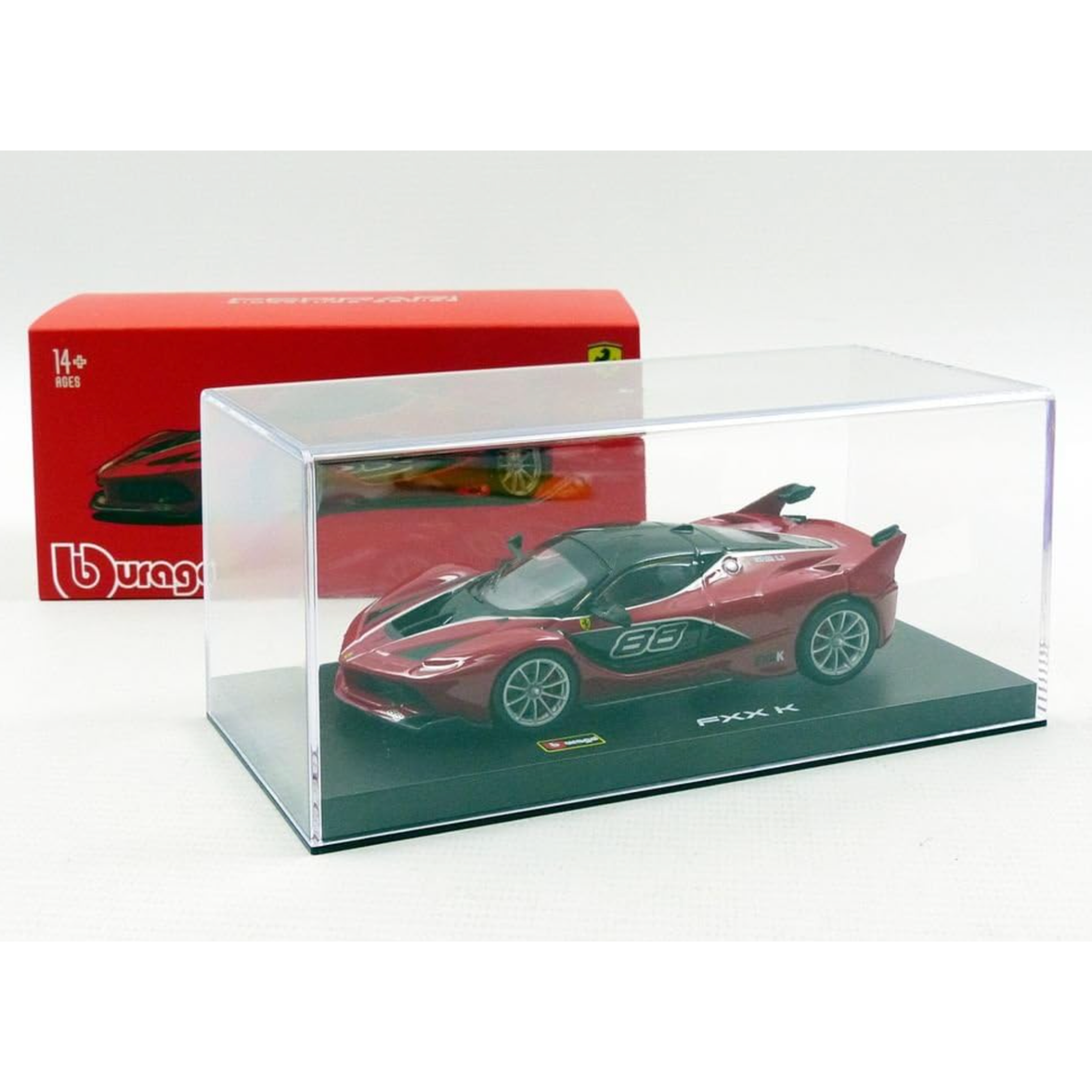 Bburago Ferrari FXX K Rojo 1:43 | Coche a Escala de Metal Fundido | Modelo Deportivo Coleccionable Oficial Ferrari