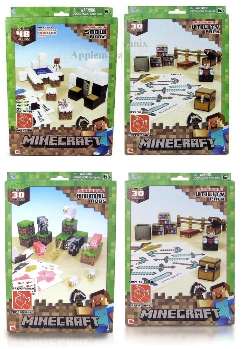 Minecraft Paper Construcción - Caja algo dañada - Surtido - Precio por unidad
