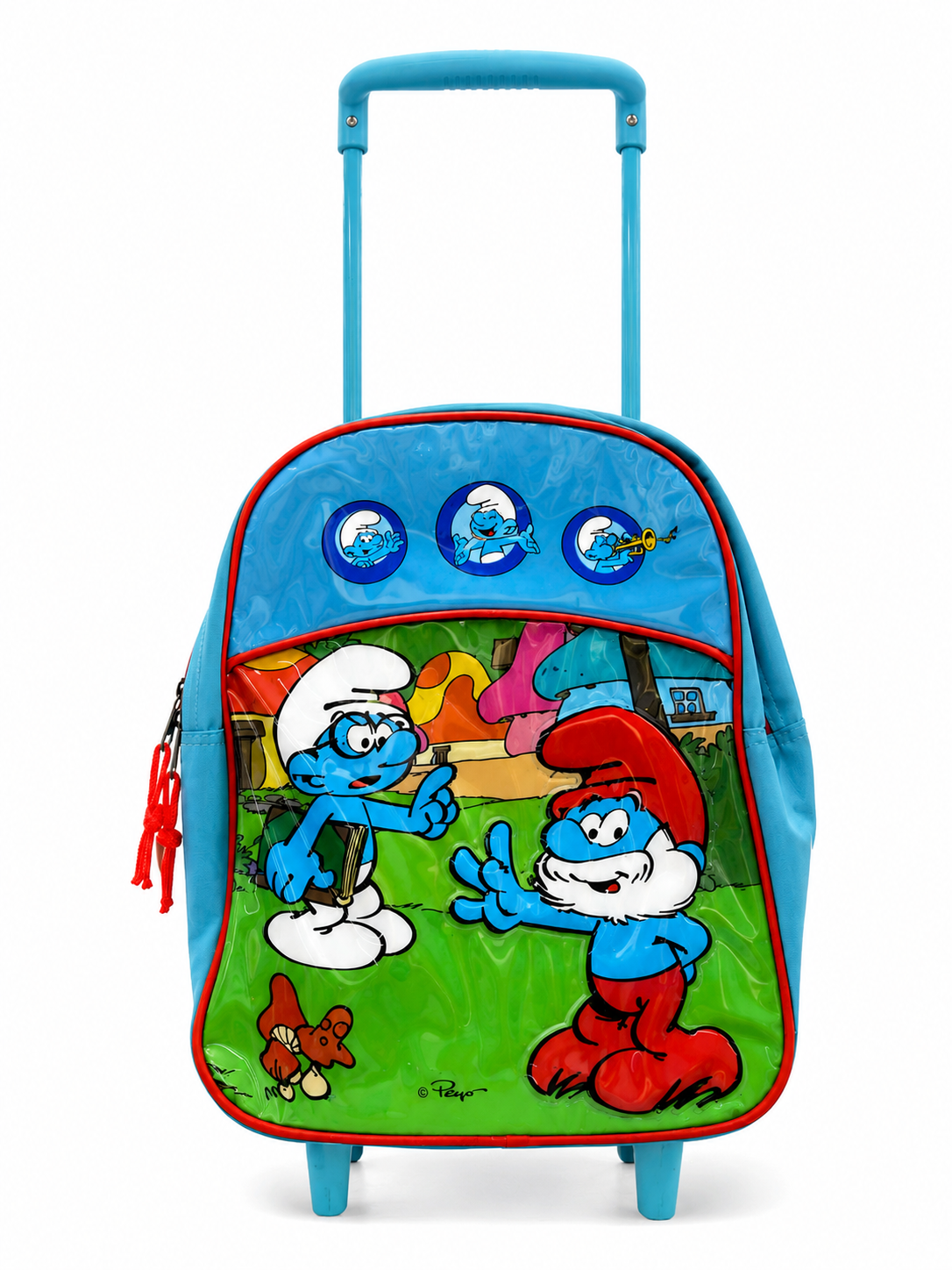 Mochila Trolley Infantil Los Pitufos