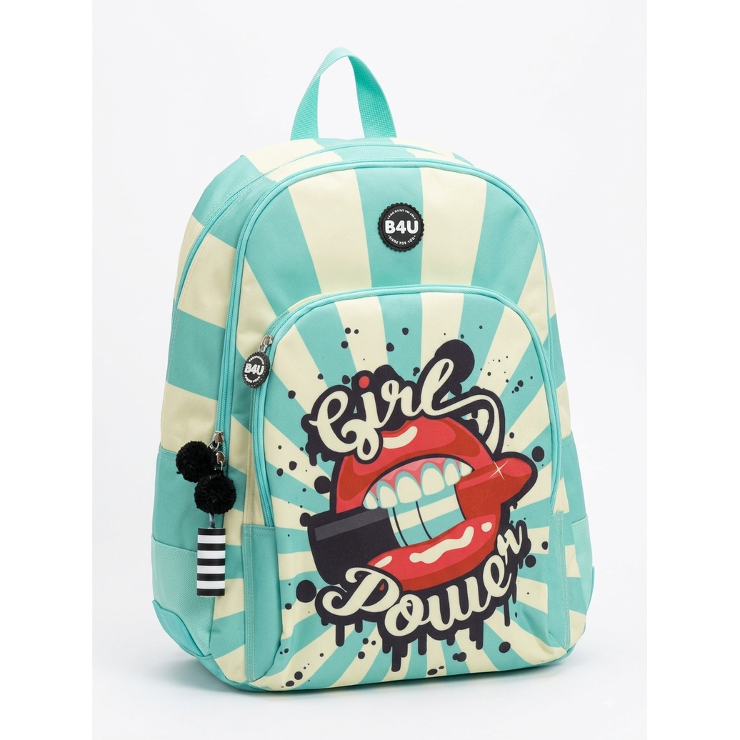 Mochila Grande Cantoneras de Goma B4U Lips 41 cm
