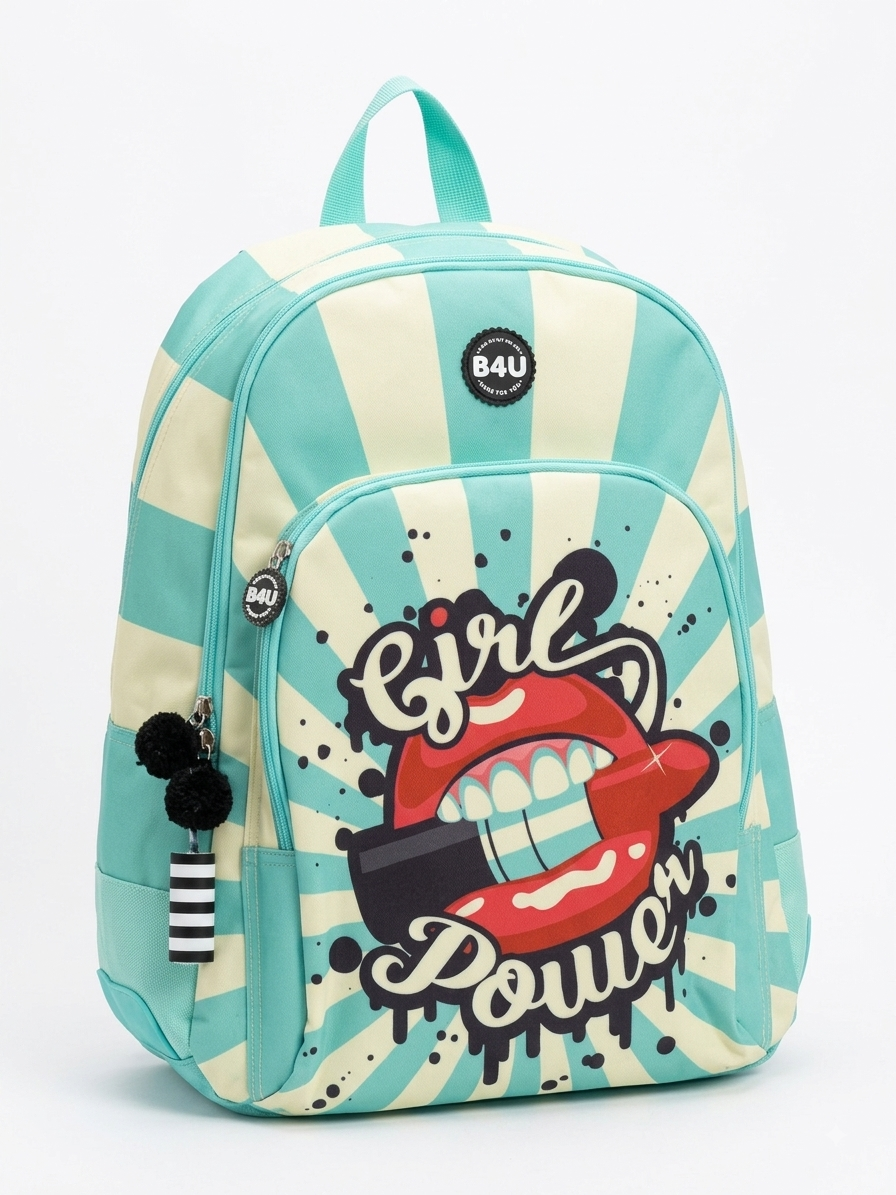 Mochila Grande Cantoneras de Goma B4U Lips 41 cm