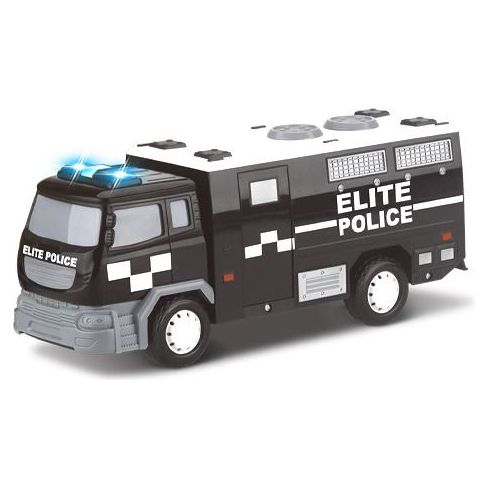 Furgoneta de Policía de Fricción con Luces y Sonidos