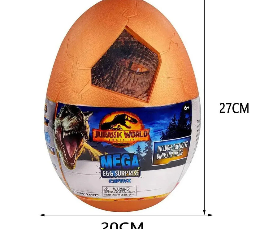 CAPTIVZ Jurassic World Mega Egg – Huevo Gigante con Dinosaurios Coleccionables y Slime