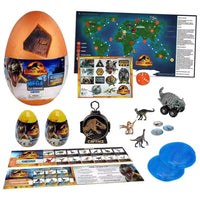 CAPTIVZ Jurassic World Mega Egg – Huevo Gigante con Dinosaurios Coleccionables y Slime