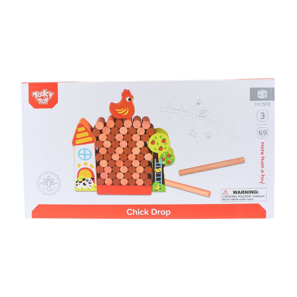 Juego de Bloques de Madera de Pollo Tooky Toy