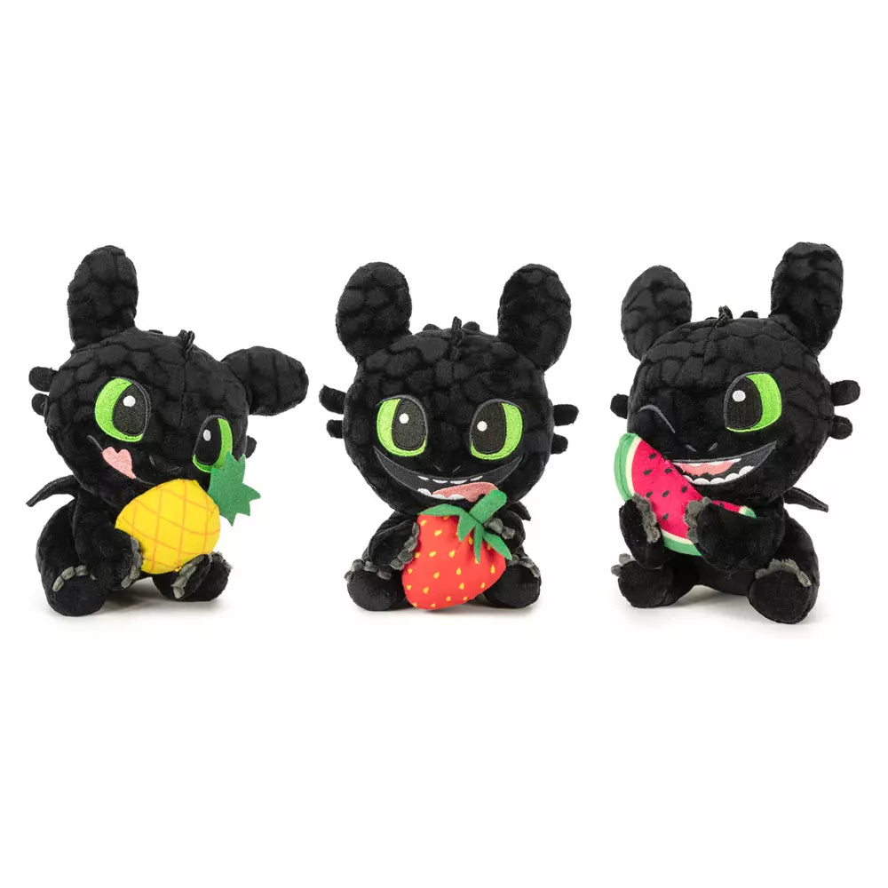 Peluche Toothless con Fruta 25 cm Surtido | Desdentao Oficial | Precio por Unidad