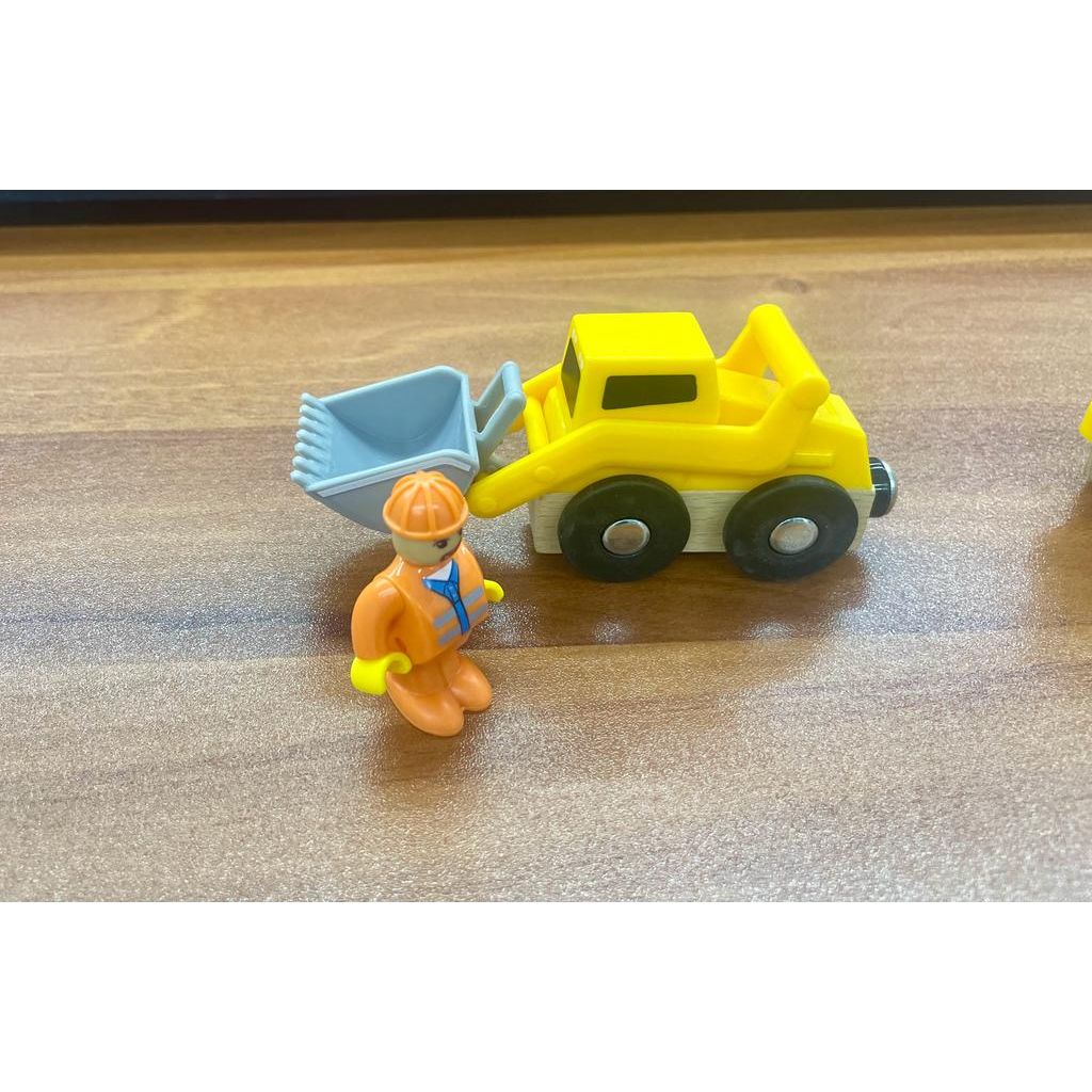 Juego de vehículos de construcción de madera  PlayTive