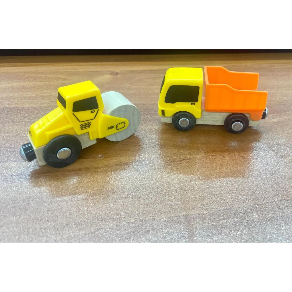 Juego de vehículos de construcción de madera  PlayTive