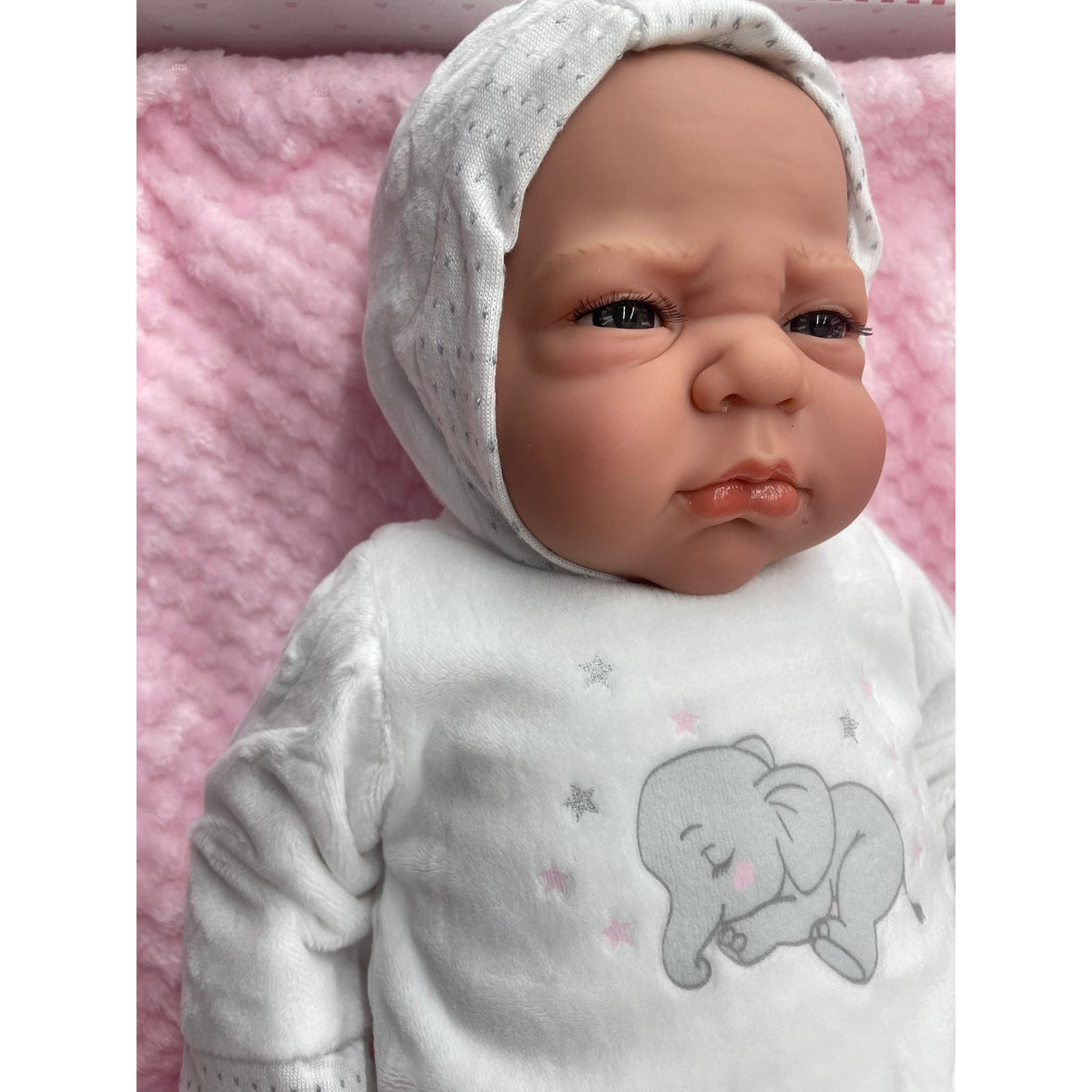 Arias Elegance Muñeca 40cm con Peso con Manta Rosa 50643