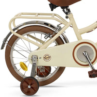 Bicicleta Infantil 16" Vintage Beige Toimsa 16231 con Cesta y Portabultos | +5 años