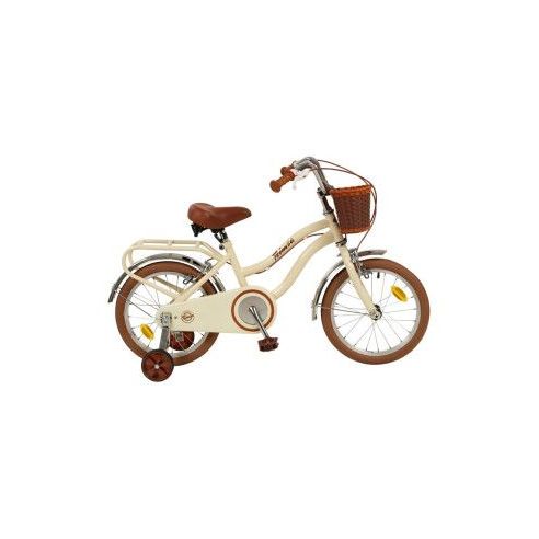 Bicicleta Infantil 16" Vintage Beige Toimsa 16231 con Cesta y Portabultos | +5 años
