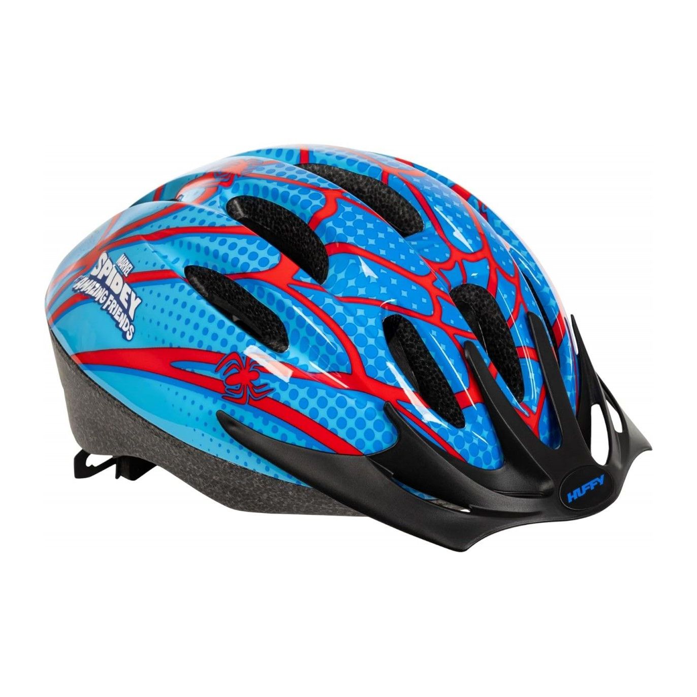 Casco Infantil Spiderman Marvel Huffy 01314HL Azul y Rojo | Bici y Patinete +3 años