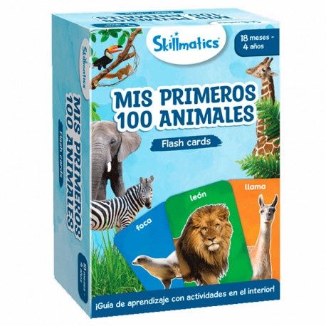 Mis primeros 100 animales Skillmatics | Flashcards +18 meses