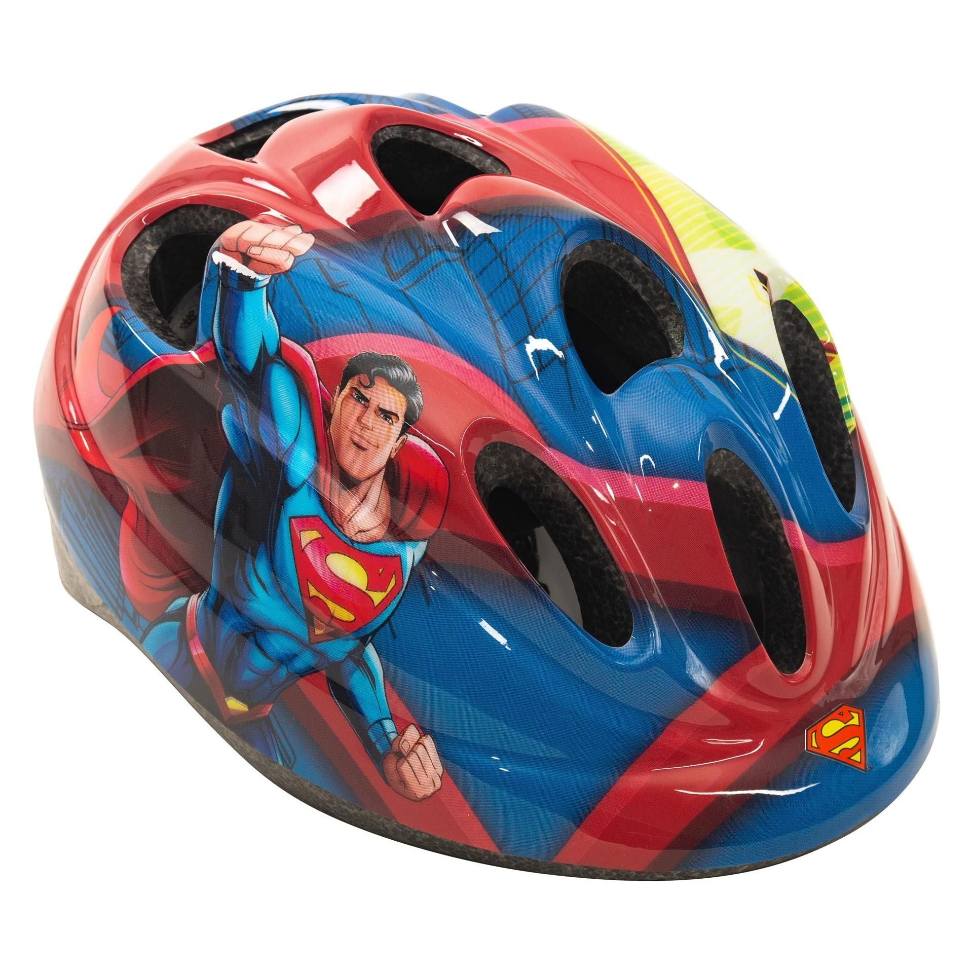 Casco Infantil Superman DC Comics Toimsa 10912 Rojo y Azul | Bici y Patinete +4 años