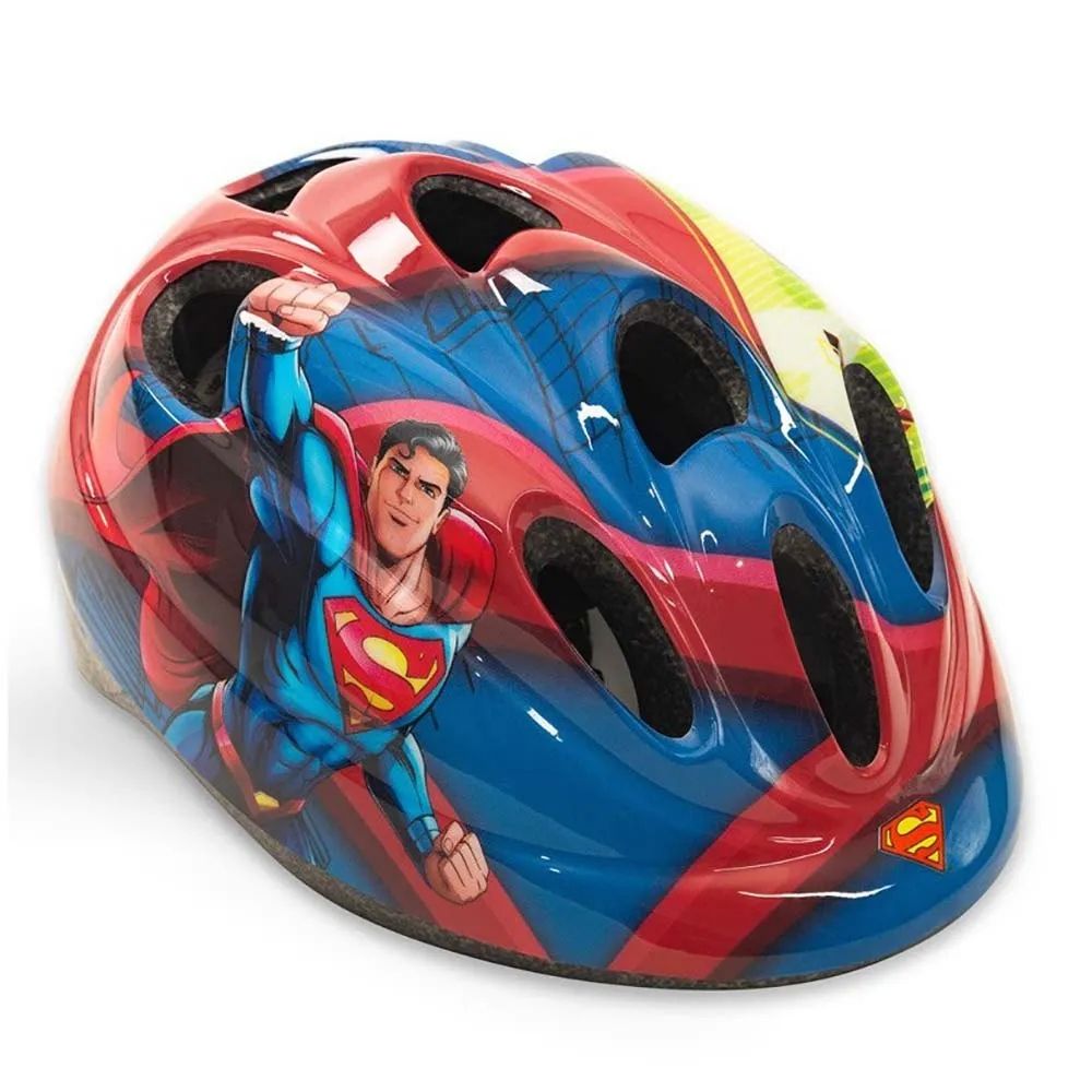 Casco Infantil Superman DC Comics Toimsa 10912 Rojo y Azul | Bici y Patinete +4 años
