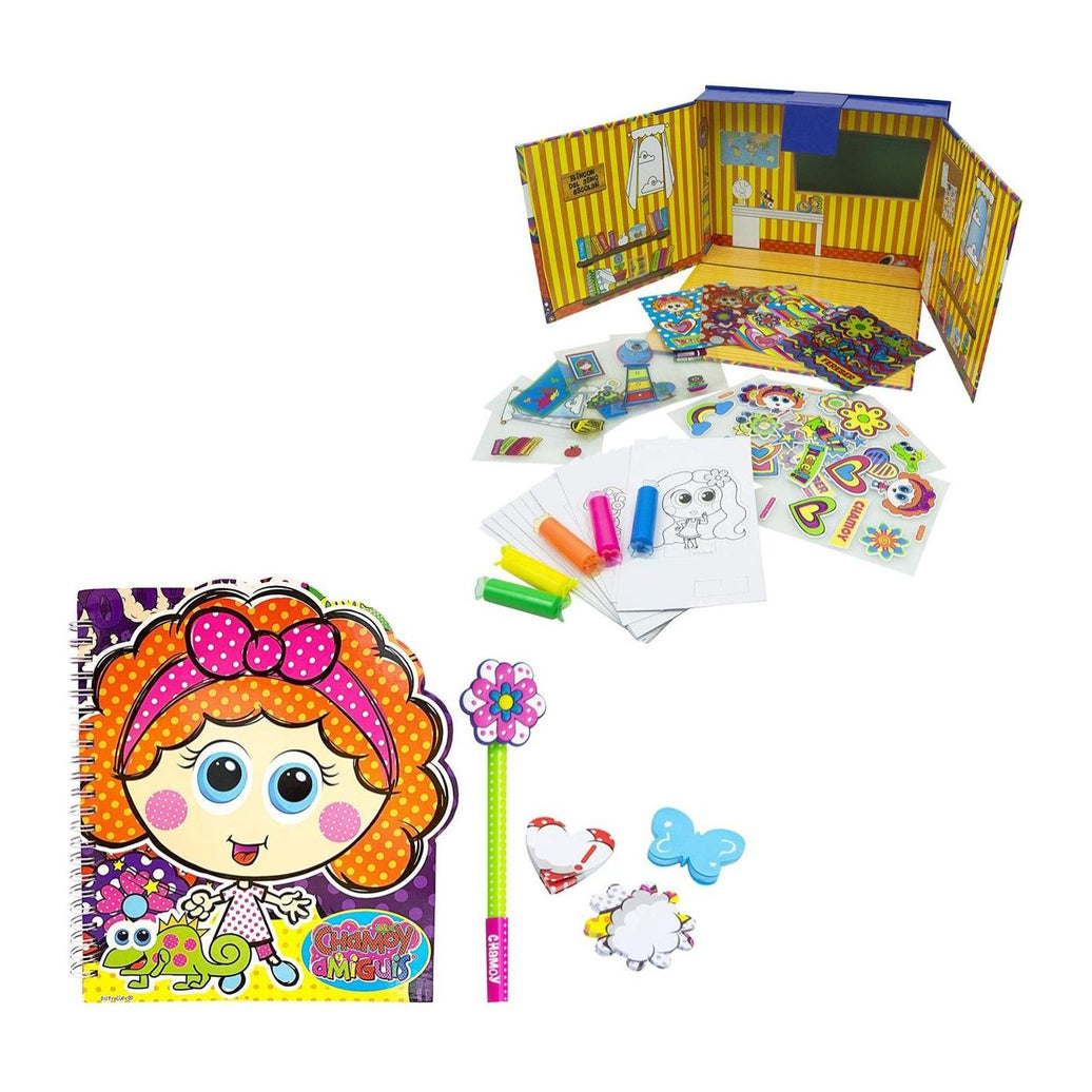 Pack de 2 Set de Papelería Chamoy - Cuaderno con Accesorios + Set de Mamualidades