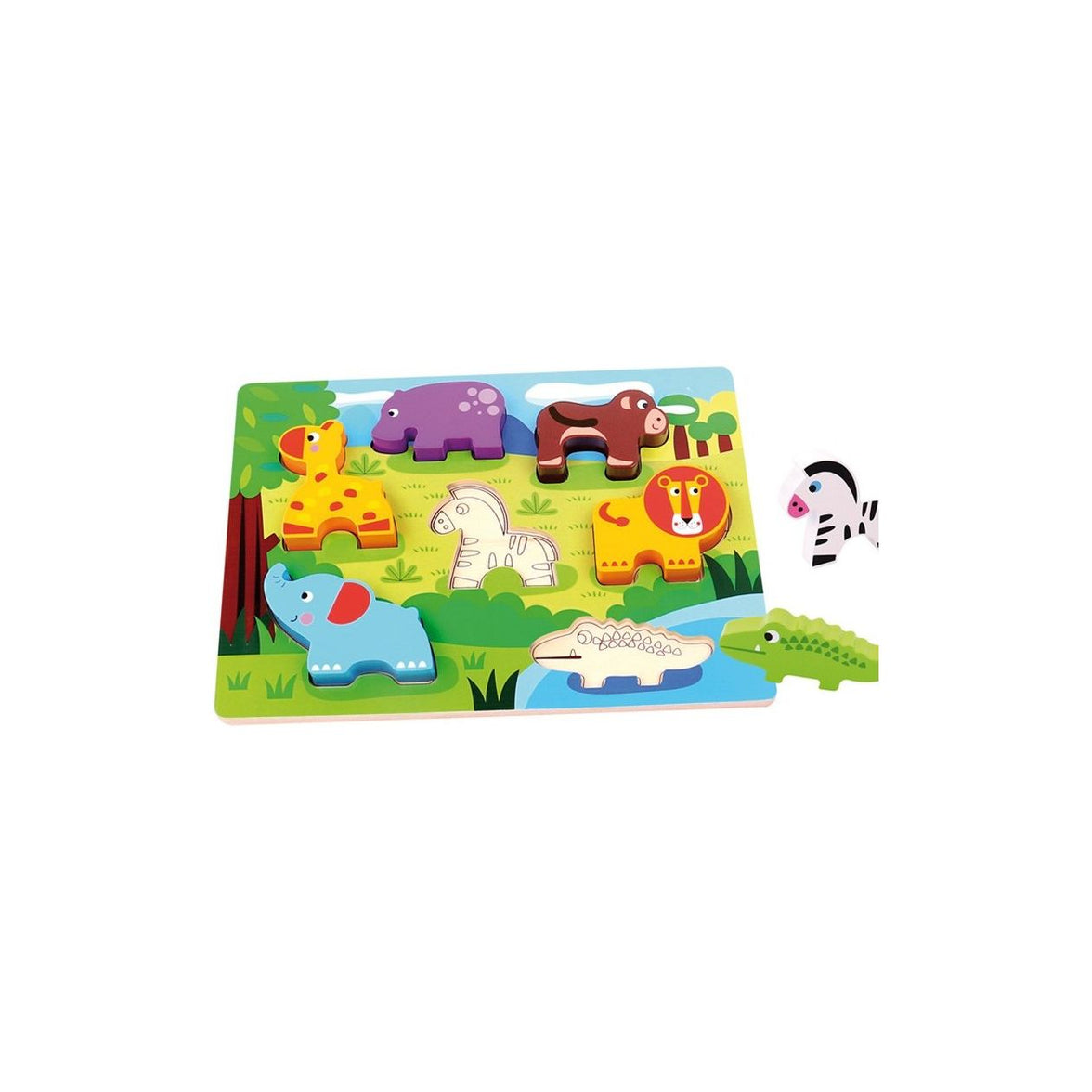 Puzzle de Animales de madera