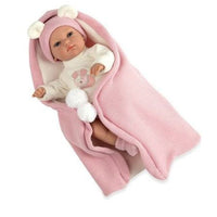 Muñeca Arias Bambola Erea con Copertina Ref. 60280 – Muñeca Bebé de 33 cm con Manta y Conjunto | Fabricada en España