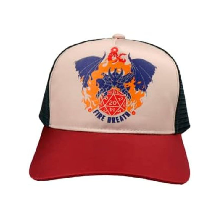 Gorra Dungeons & Dragons Dragon Trucker | Gorra Oficial Negra con Logo de Dragón | Accesorio Gamer y Friki | Estilo Retro Ajustable