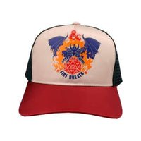 Gorra Dungeons & Dragons Dragon Trucker | Gorra Oficial Negra con Logo de Dragón | Accesorio Gamer y Friki | Estilo Retro Ajustable