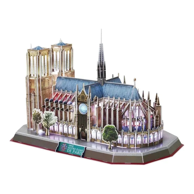 Cubic Fun - Puzzle Notre Dame de Paris con Luz LED - 149 piezas