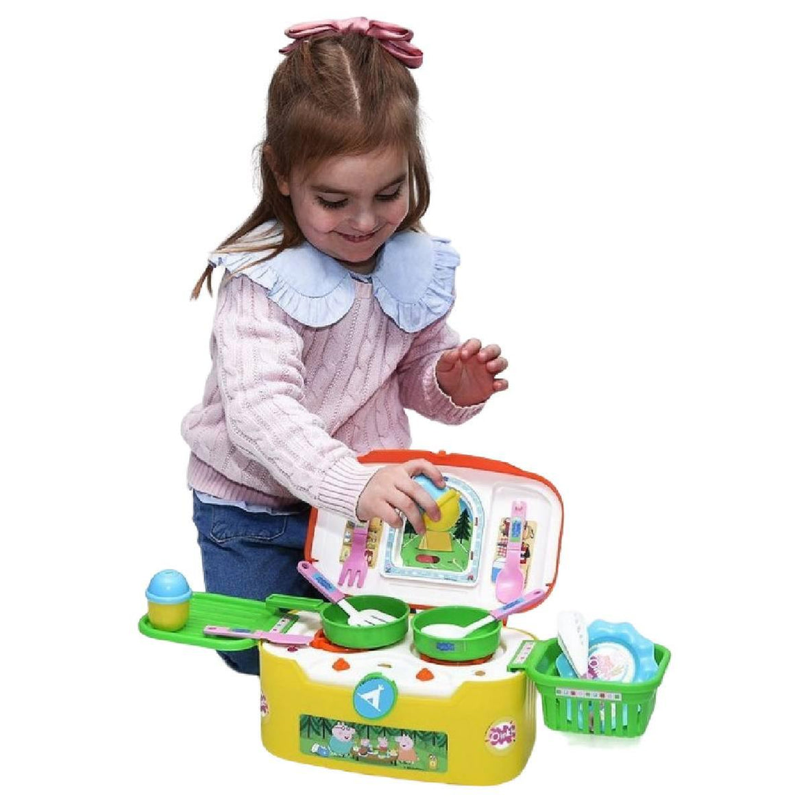Peppa Pig Cocina de Camping Infantil con 13 Accesorios
