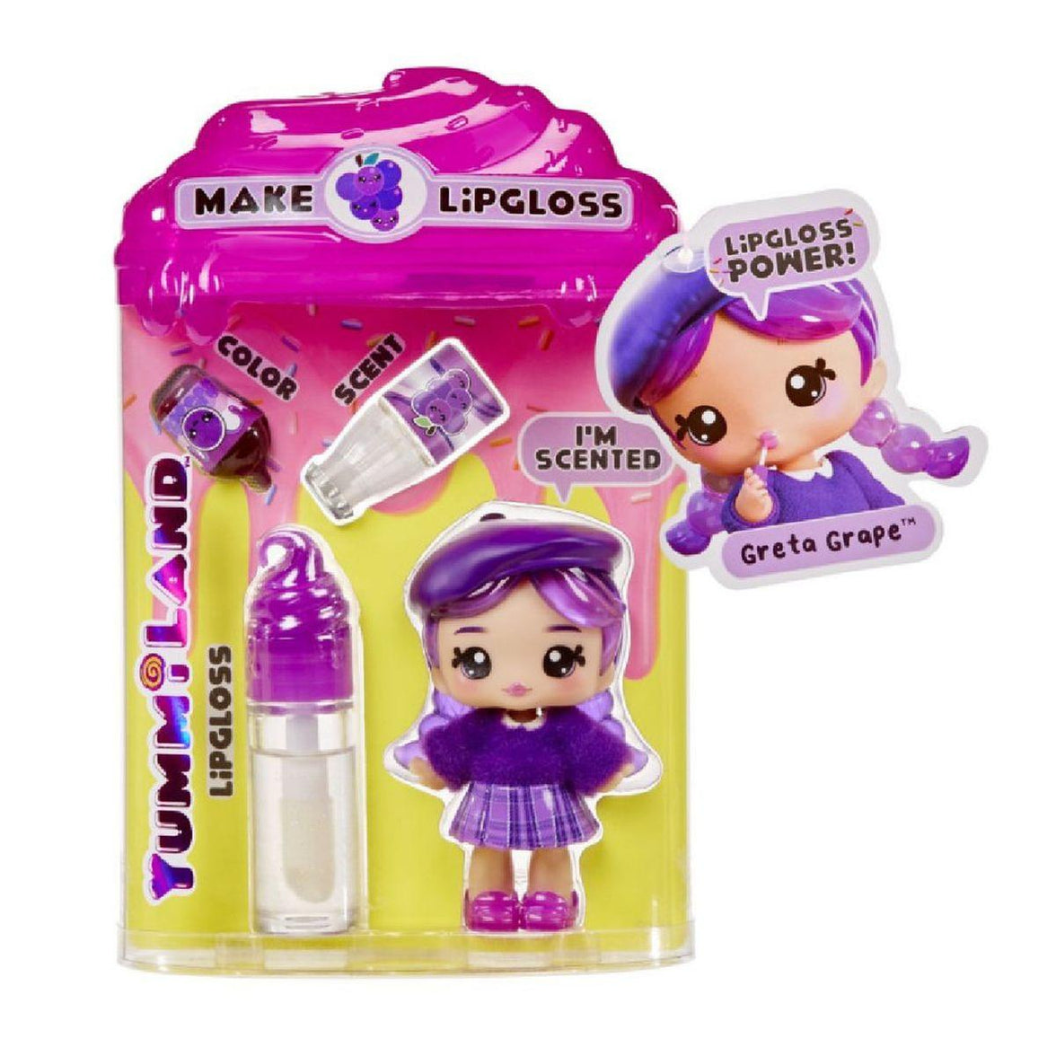 Yummiland Lipgloss Doll - Muñeca con brillo labial personalizable Surtidos