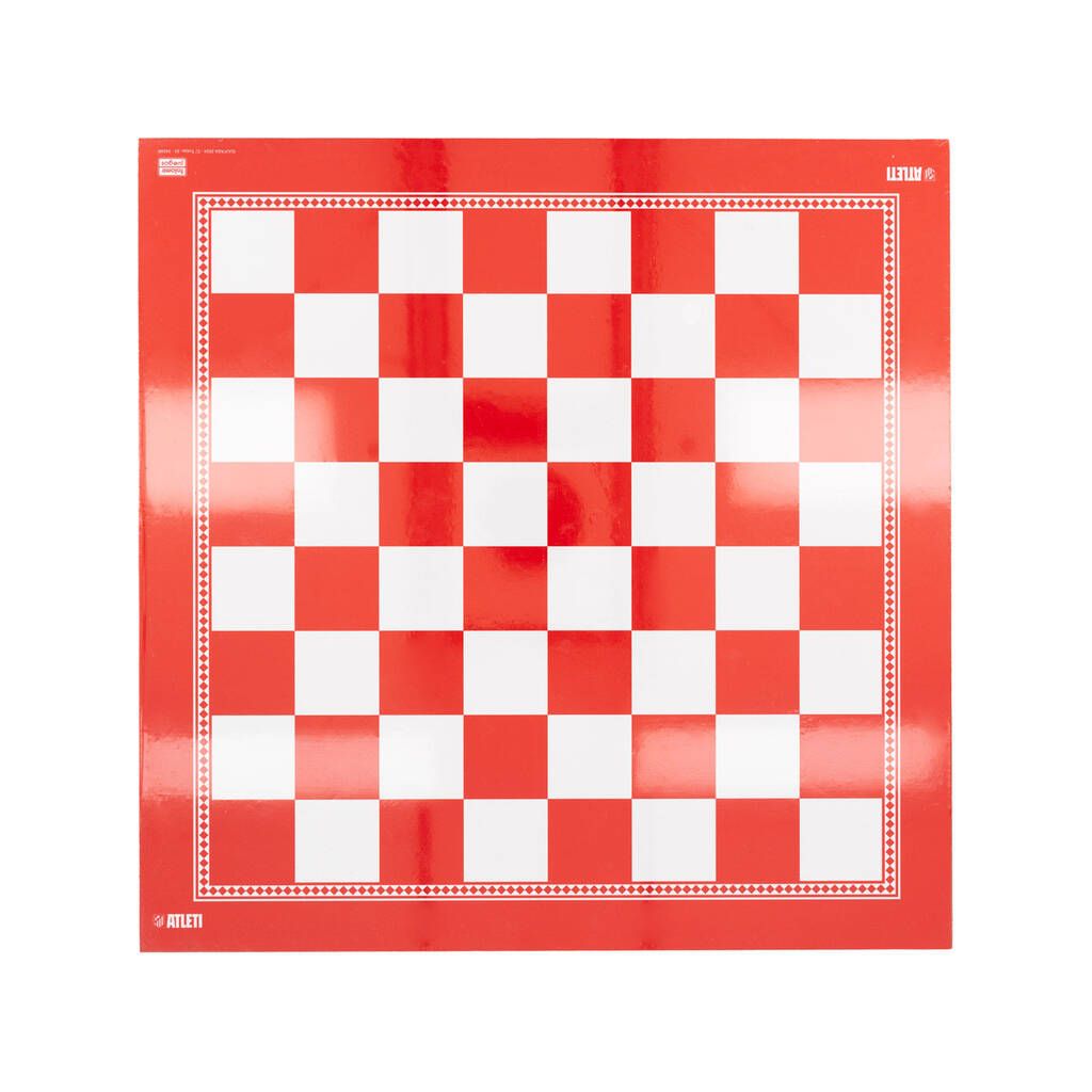 Tablero completo de ajedrez y damas Atlético de Madrid de 40 cm