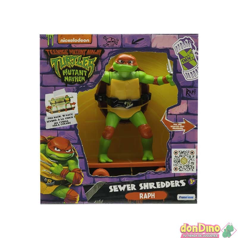 Figura Tortugas Ninja Skater Sewer Shredders 14,6 cm