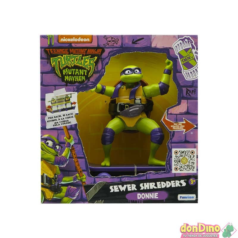 Figura Tortugas Ninja Skater Sewer Shredders 14,6 cm