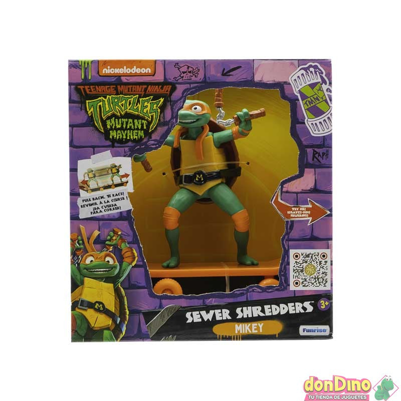 Figura Tortugas Ninja Skater Sewer Shredders 14,6 cm
