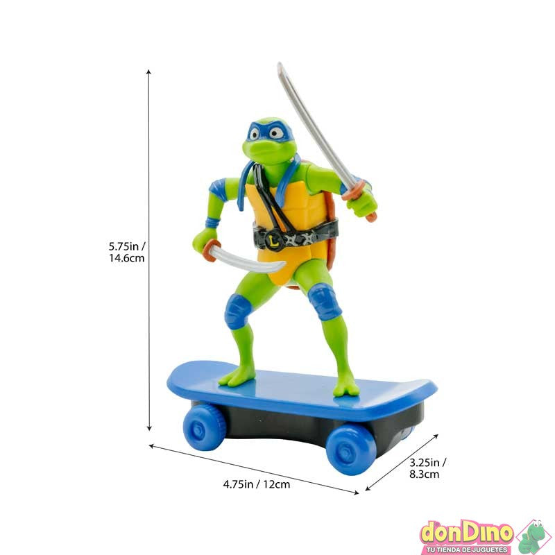 Figura Tortugas Ninja Skater Sewer Shredders 14,6 cm
