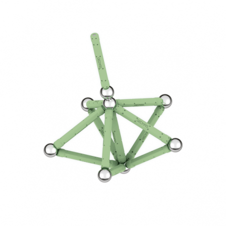 Geomag Glow Recycled – Set Magnético de 25 Piezas | Construcciones que Brillan en la Oscuridad