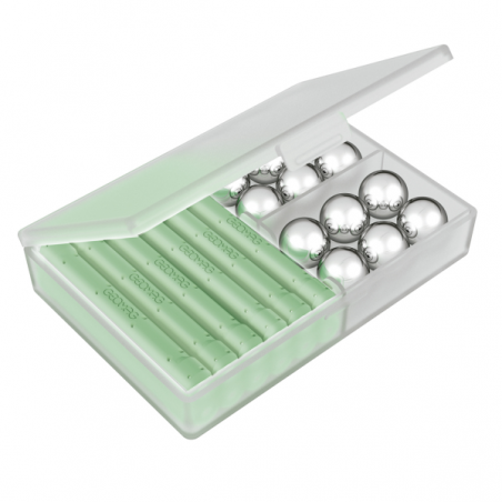 Geomag Glow Recycled – Set Magnético de 25 Piezas | Construcciones que Brillan en la Oscuridad