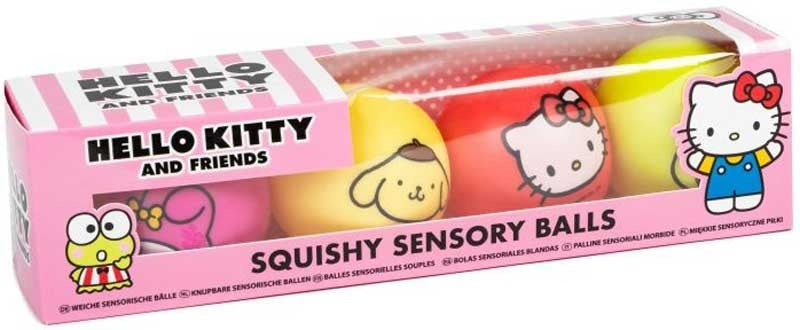 Pelotas Sensoriales Blanditas Hello Kitty Antiestrés