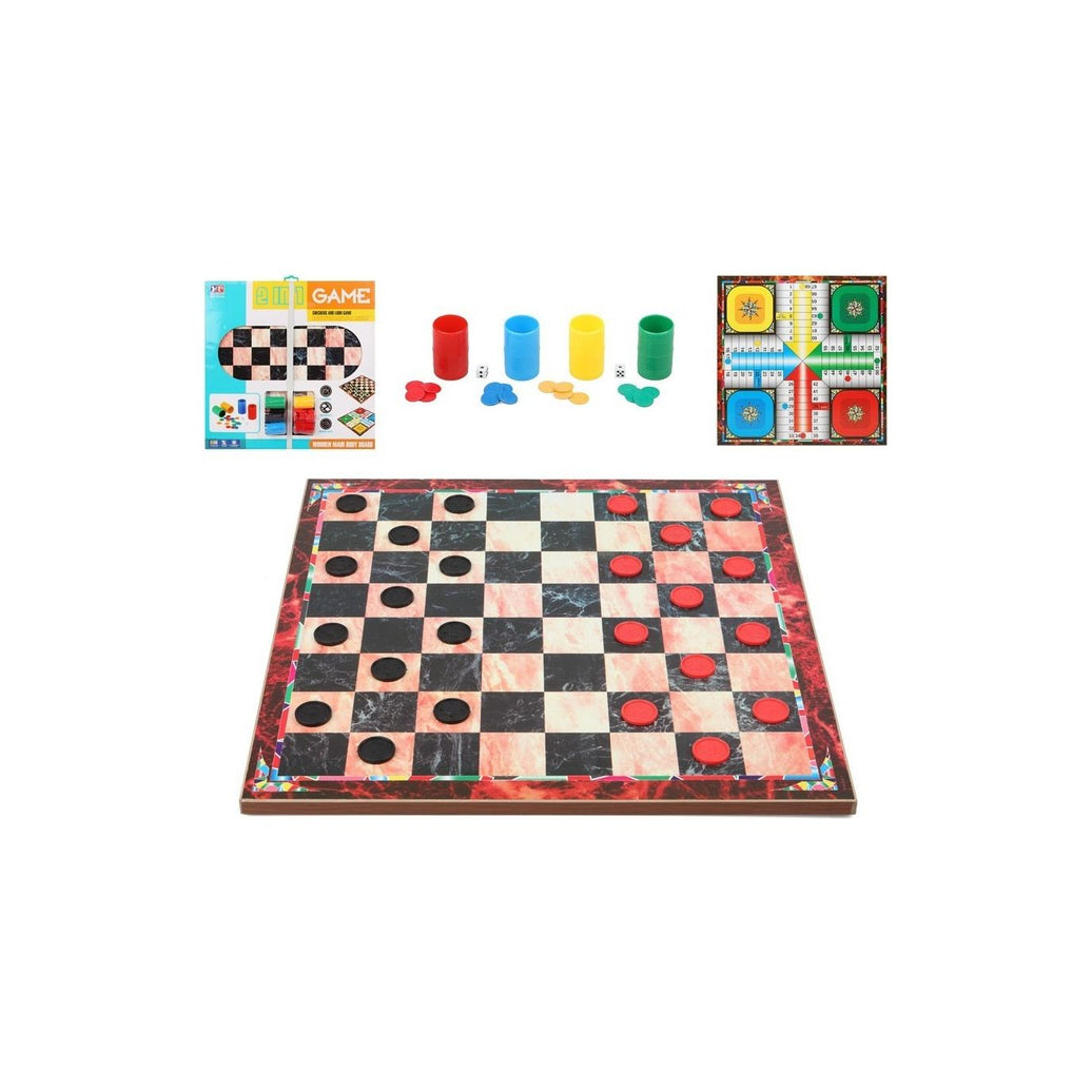 Juego De Mesa Interactivo 2x1 Damas y Parchis Atosa
