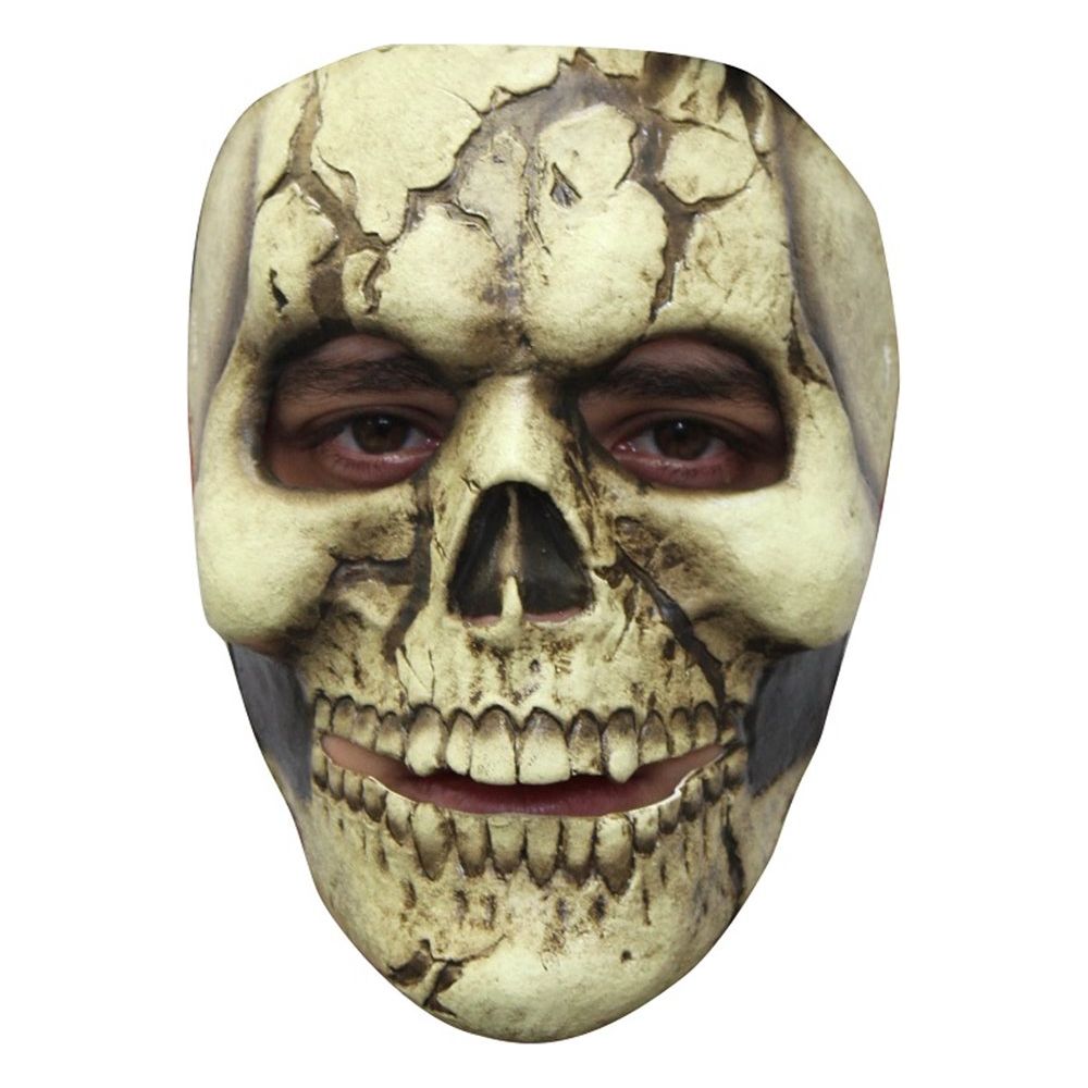 Máscara Halloween - Cara Cráneo Agrietado