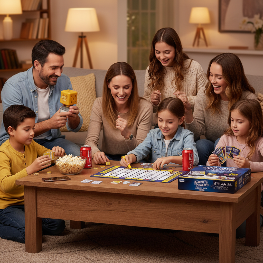 Games Night – Juego de Mesa Familiar | Diversión para Niños y Adultos a partir de 7 Años | Actividad de Grupo y Reuniones