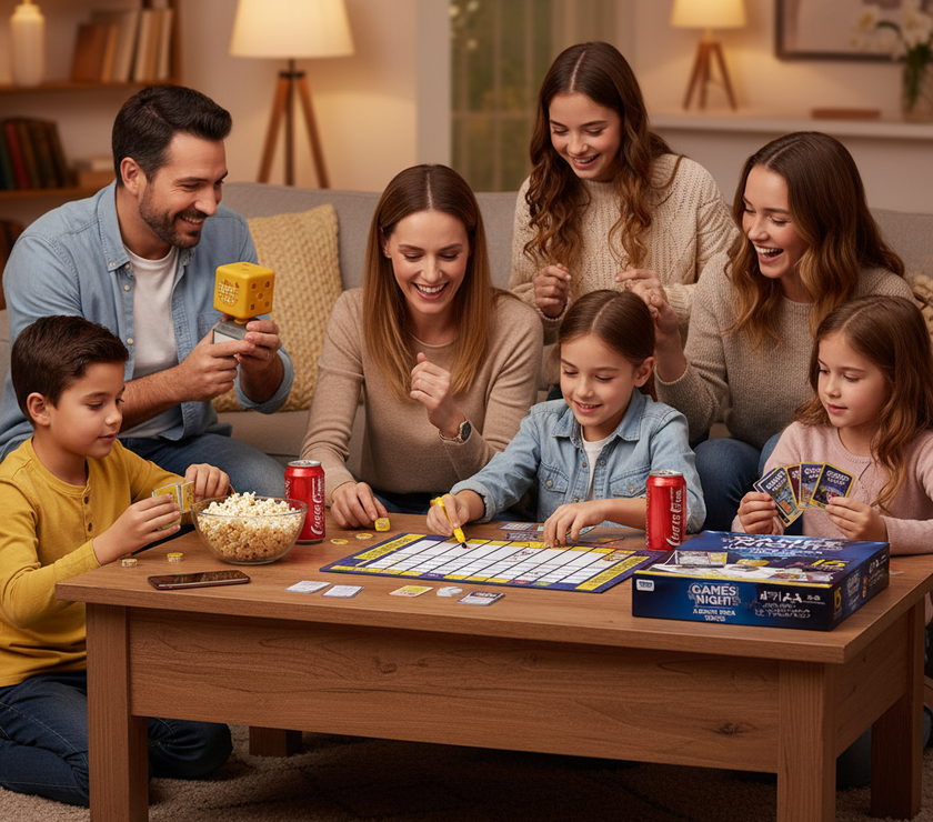 Games Night – Juego de Mesa Familiar | Diversión para Niños y Adultos a partir de 7 Años | Actividad de Grupo y Reuniones