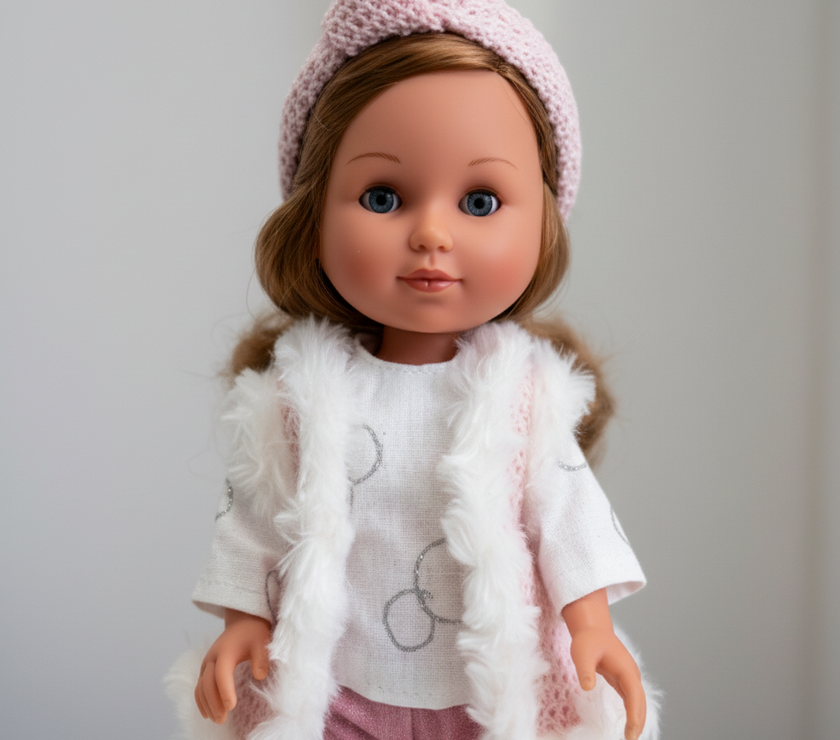 Muñeca Arias Elegance Valentina – Muñeca Bebé de 38 cm con Ropa y Complementos | Fabricada en España