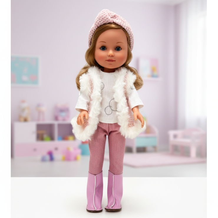 Muñeca Arias Elegance Valentina – Muñeca Bebé de 38 cm con Ropa y Complementos | Fabricada en España