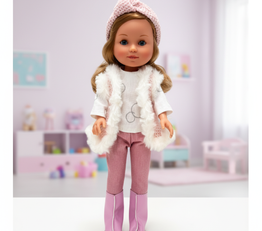 Muñeca Arias Elegance Valentina – Muñeca Bebé de 38 cm con Ropa y Complementos | Fabricada en España