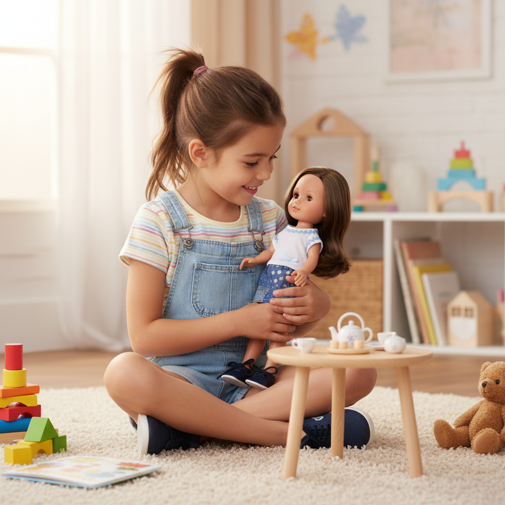 Muñeca Arias Elegance Lucía Ref. 60656-5 – Muñeca Bebé de 38 cm con Camiseta Blanca y Complementos | Fabricada en España