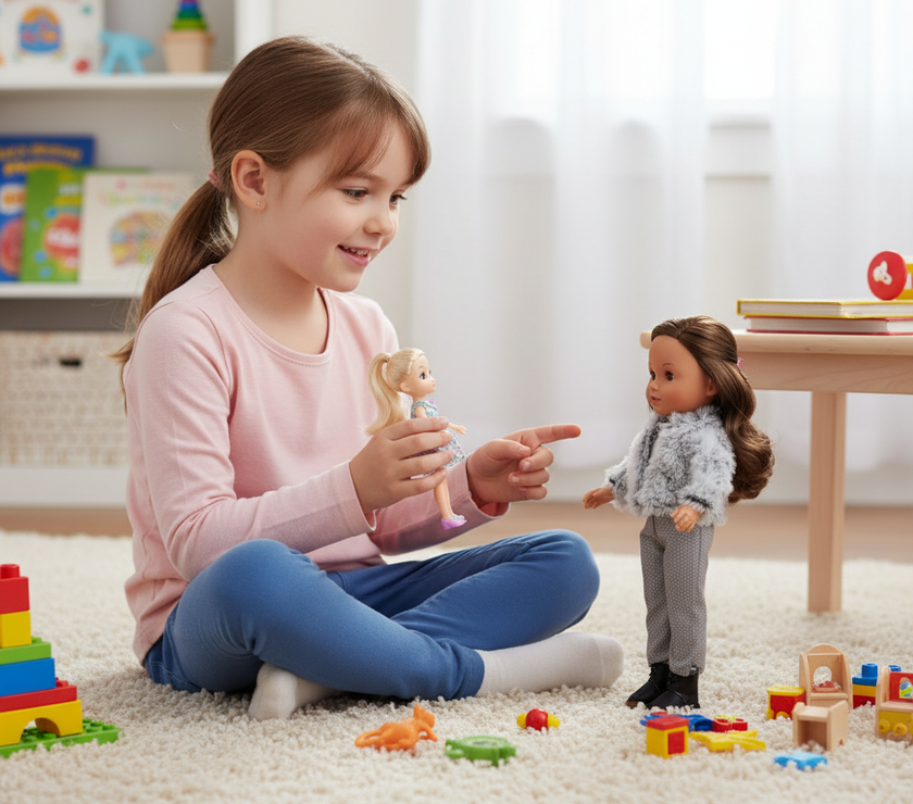 Muñeca Arias Elegance Carla – Muñeca Bebé de 38 cm con Chaqueta de Pelo Gris y Complementos | Fabricada en España